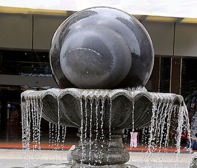 酒店大理石风水球石雕