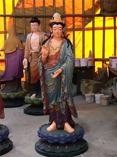 景区创意玻璃钢神佛供奉寺庙三圣博鱼网页版