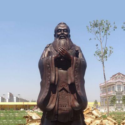学校教育家孔子玻璃钢仿铜博鱼网页版