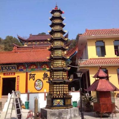 玻璃钢寺庙大型园林佛塔博鱼网页版