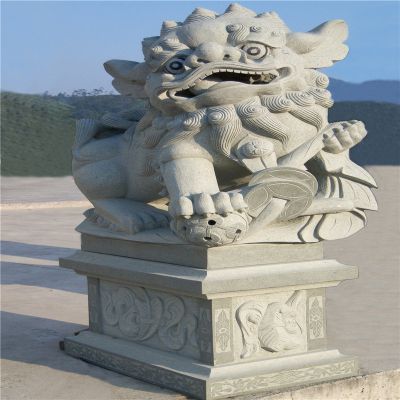 公园景区汉白玉石雕麒麟博鱼网页版