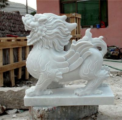 庭院寺庙汉白玉石雕神兽貔貅博鱼网页版