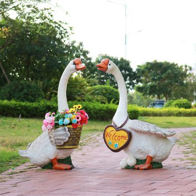 景区户外游乐场仿真动物带花天鹅博鱼网页版