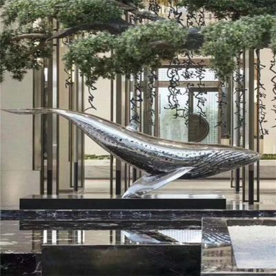 售楼部会所装饰不锈钢镜面海豚景观博鱼网页版