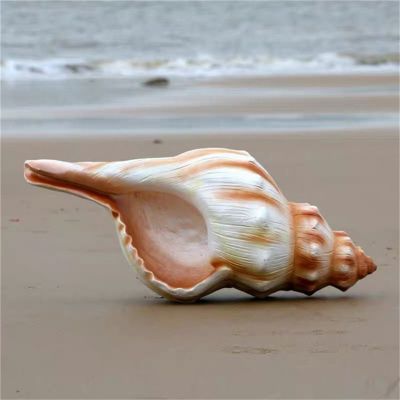 玻璃钢仿真海螺景观博鱼网页版海洋馆装饰摆件