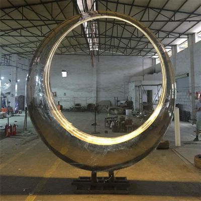 户外喷泉水景不锈钢圆环博鱼网页版