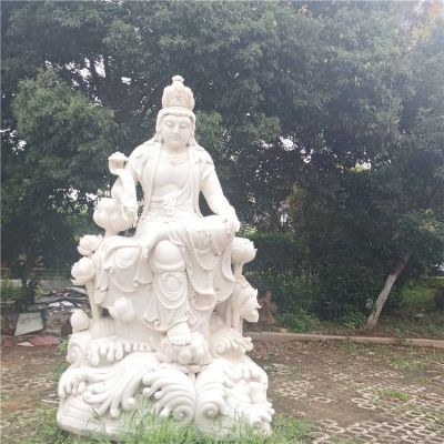 汉白玉优质天然石材雕刻观音坐像景区寺院博鱼网页版