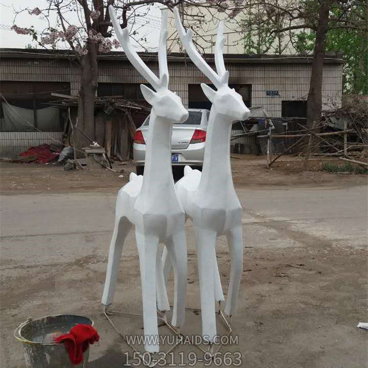 几何不锈钢抽象梅花鹿博鱼网页版