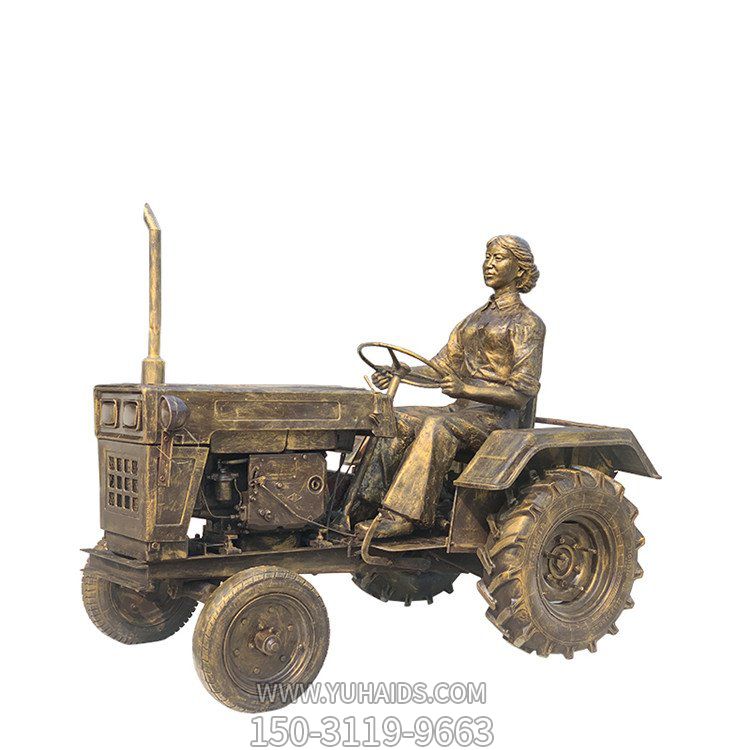 卡拖拉机的玻璃钢仿铜女人博鱼网页版