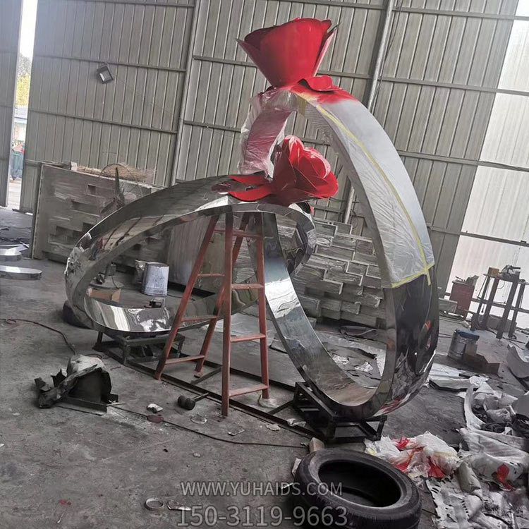 户外广场不锈钢镜面戒指博鱼网页版