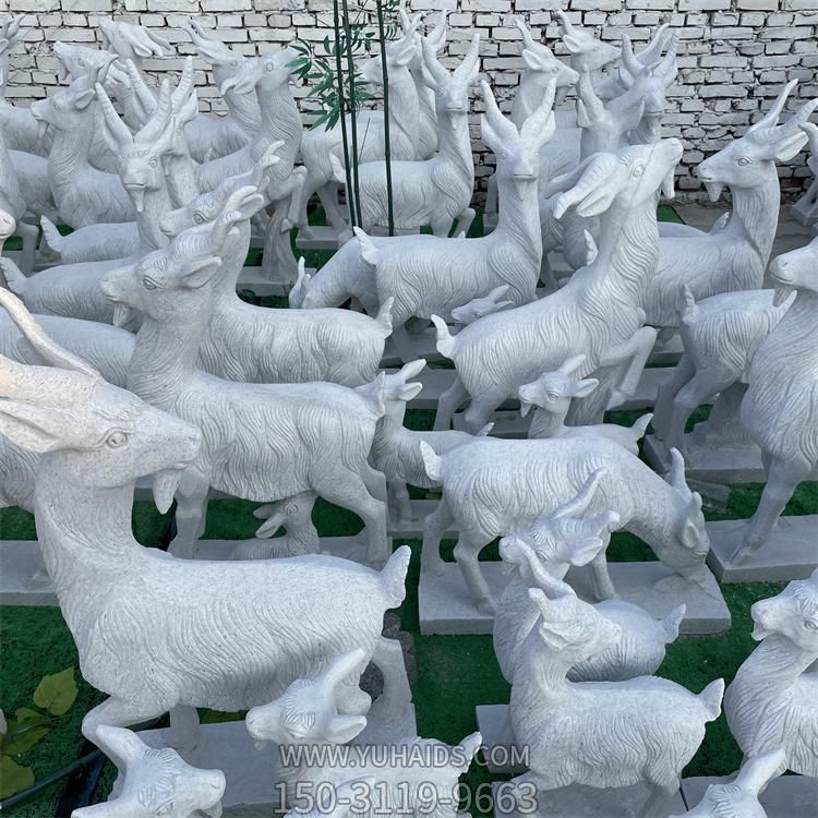 大理石石雕户外园林动物山羊博鱼网页版