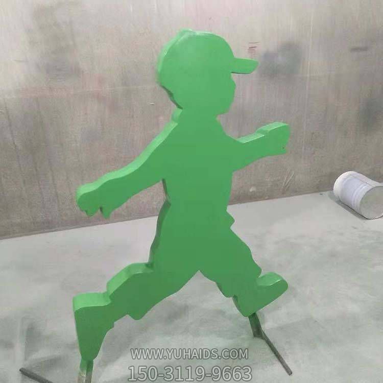 公园抽象玻璃钢运动人物雕像摆件博鱼网页版