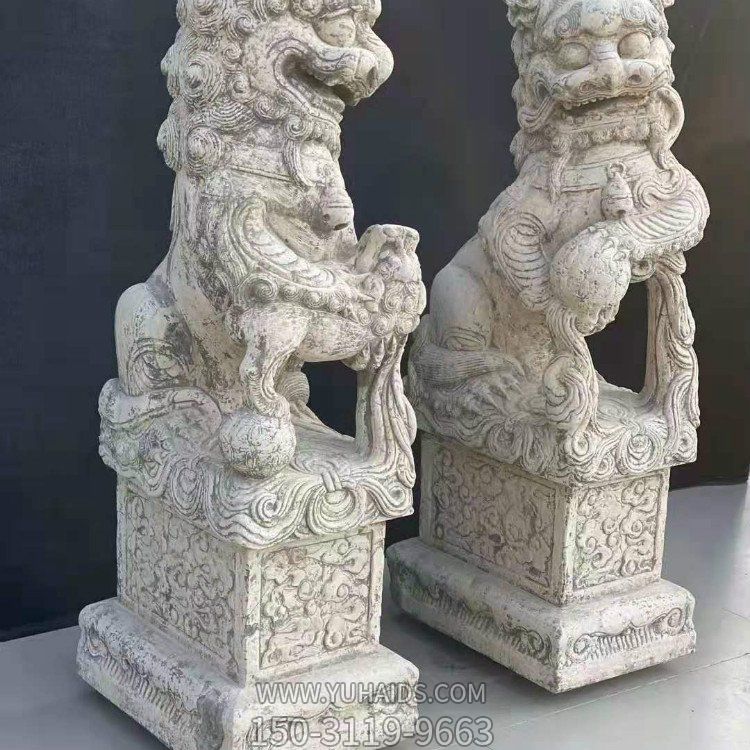 庭院门口大型镇宅辟邪狮子博鱼网页版