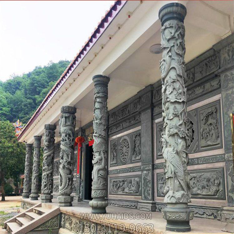 大理石石雕浮雕龙柱景区园林博鱼网页版