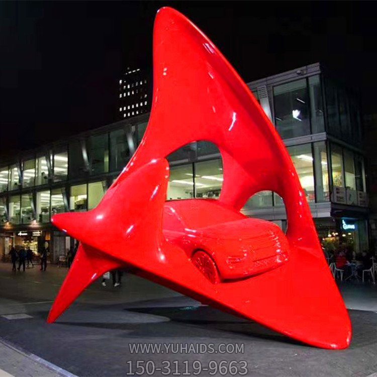 城市商业步行街摆放玻璃钢创意园林景观博鱼网页版