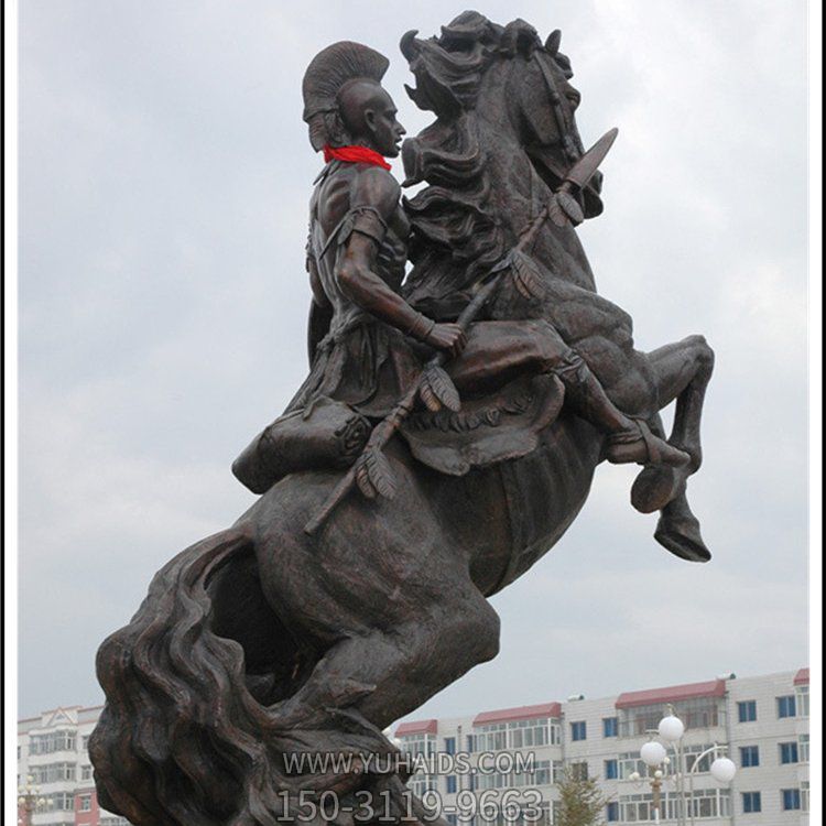广场西方人物骑马的景观博鱼网页版
