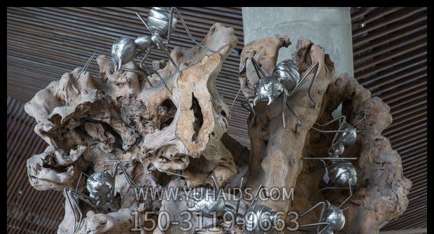 商场步行街摆放蚂蚁筑巢镜面不锈钢蚂蚁博鱼网页版