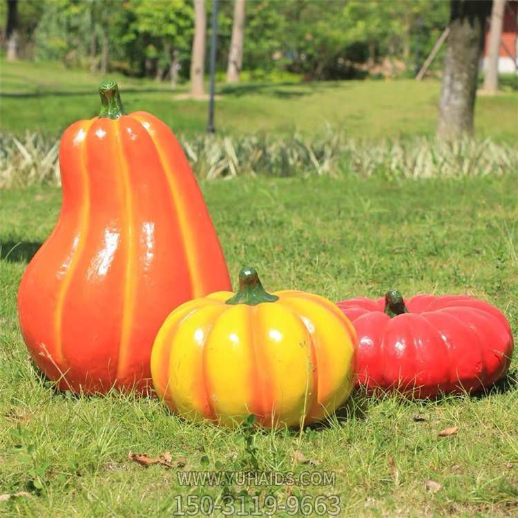 玻璃钢彩绘园林景观仿真蔬菜南瓜博鱼网页版