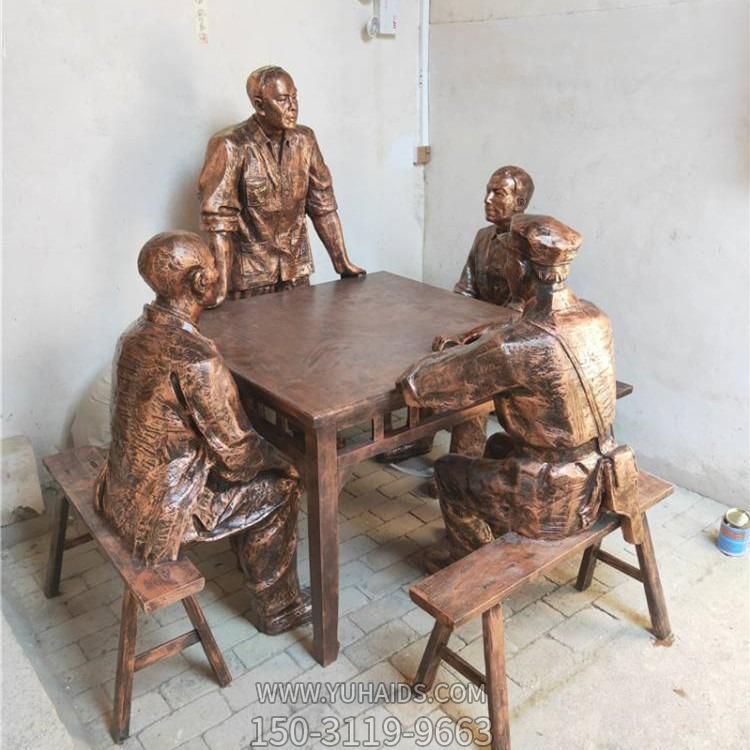 玻璃钢仿铜人物景观 饭店吃放的民俗情景小品摆件博鱼网页版