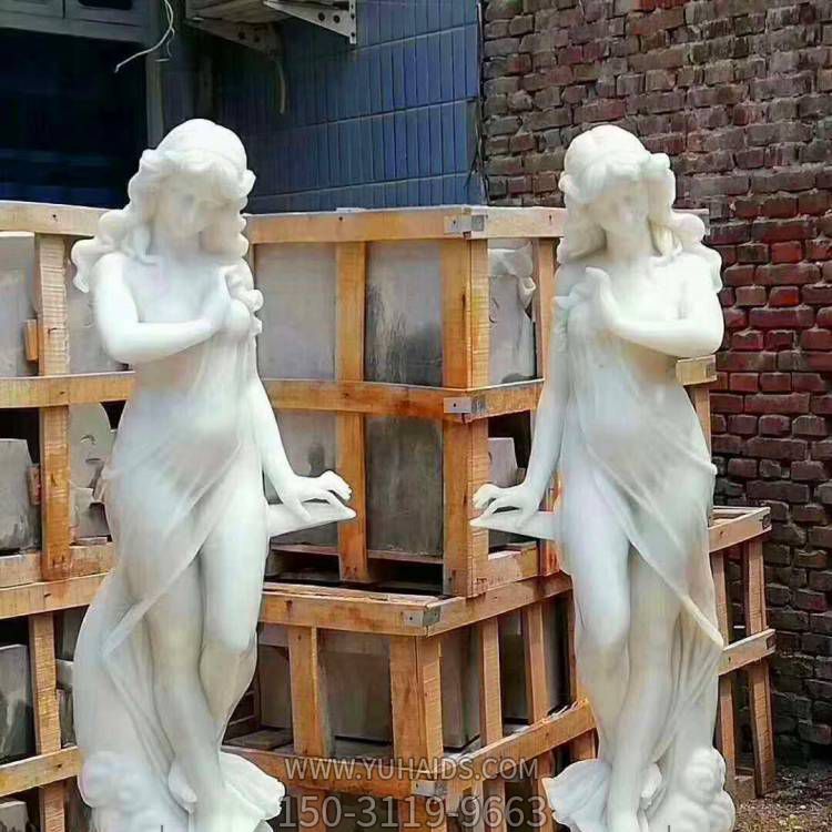 石雕天使雕像大理石西方人物博鱼网页版