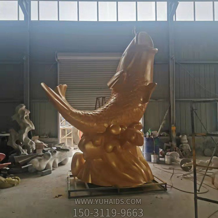 不锈钢喷金烤漆创意流水摆件鱼博鱼网页版