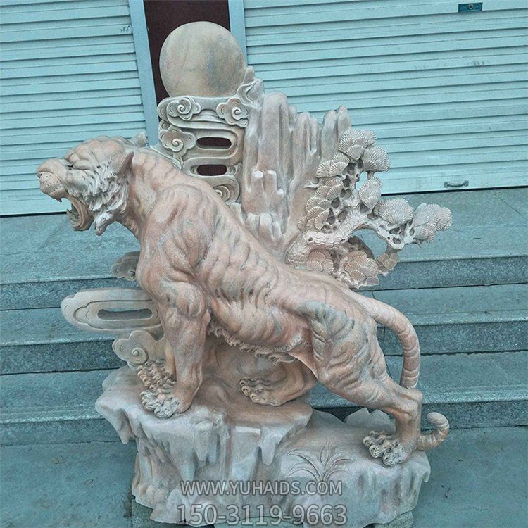 公司工厂大理石晚霞红石雕老虎博鱼网页版