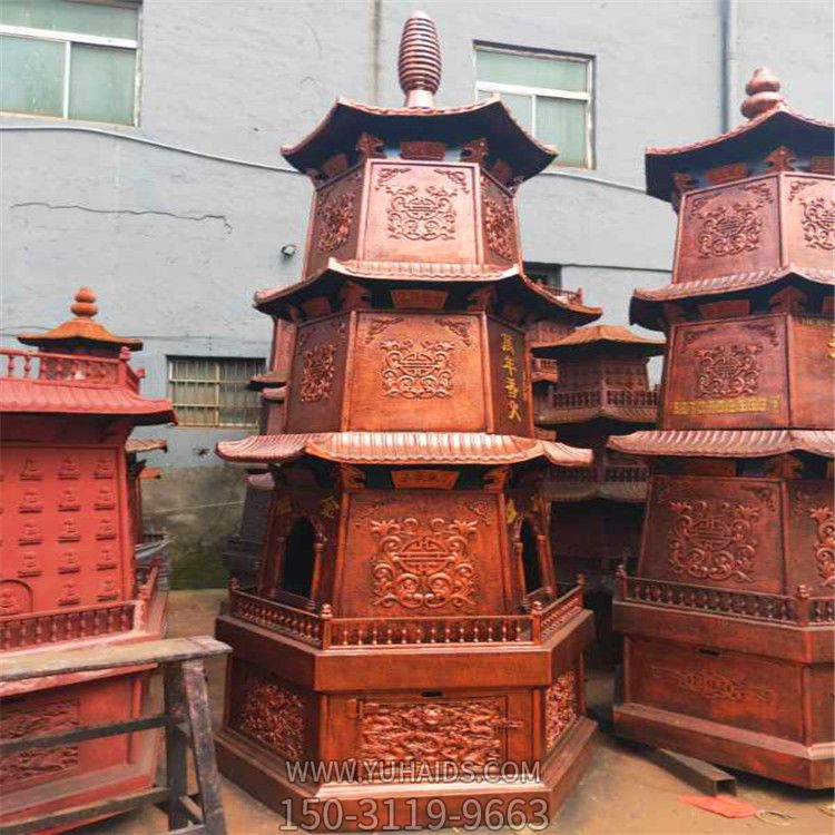 寺院宗祠多层铸铜化宝焚经元宝佛塔香炉博鱼网页版
