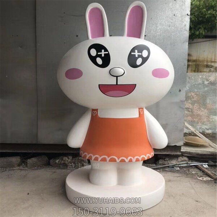 玻璃钢卡通兔子博鱼网页版公园景观卡通造型博鱼网页版
