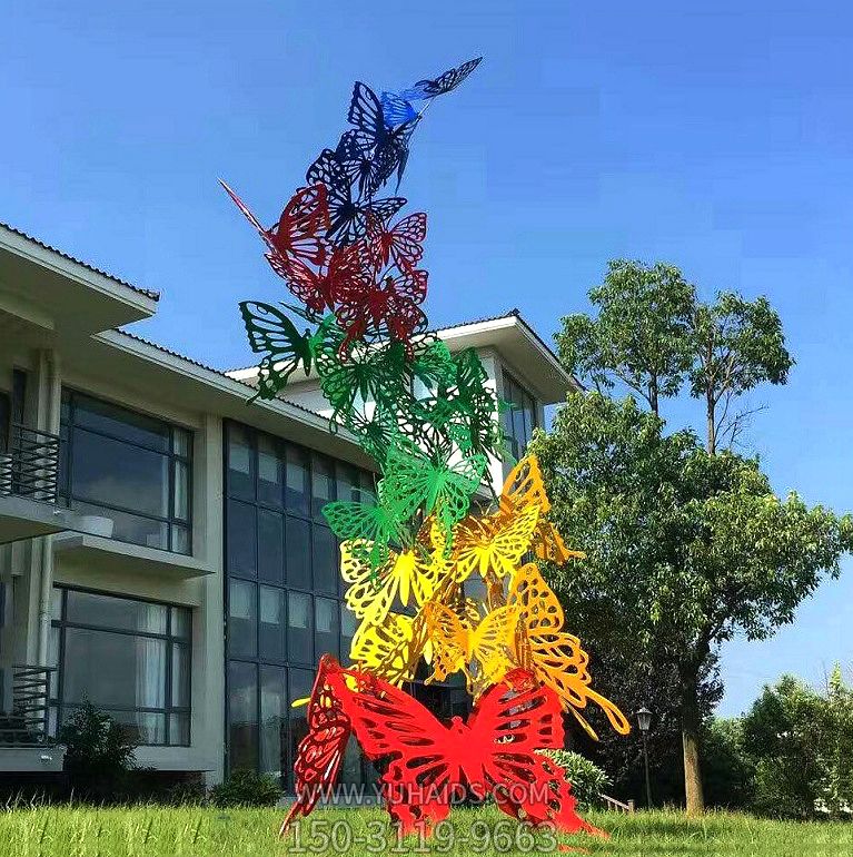 多只卡通玻璃钢景区蝴蝶博鱼网页版