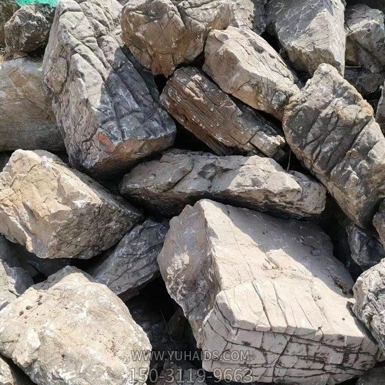 石头摆件户外园林庭院龟纹石假山石博鱼网页版