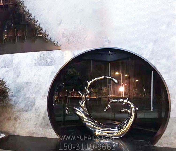 景区庭院不锈钢个性海浪浪花博鱼网页版