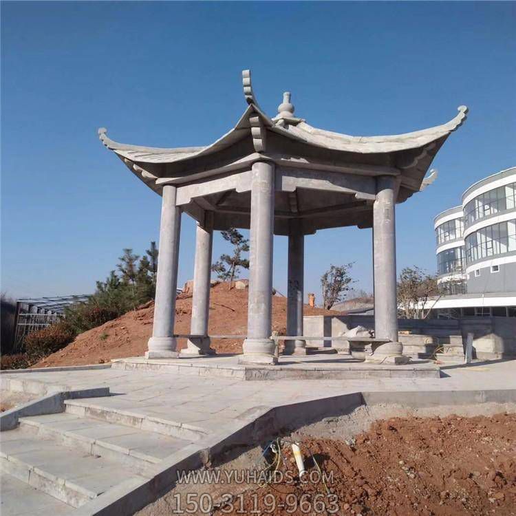 小区户外园林摆放花岗岩大理石六角凉亭博鱼网页版