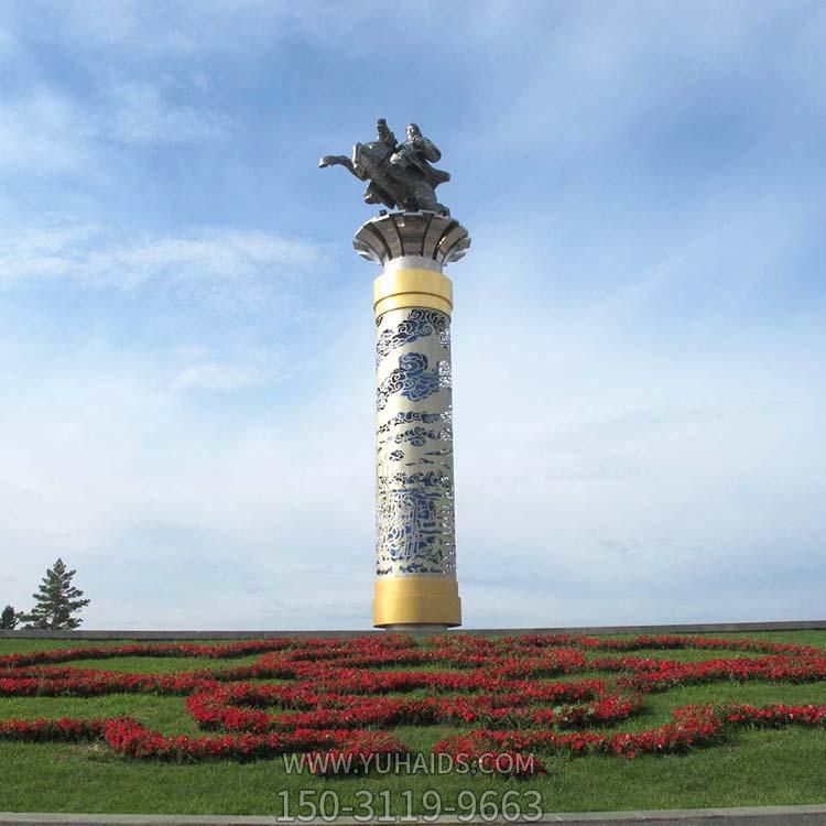 户外广场大型不锈钢创意马踏飞燕博鱼网页版