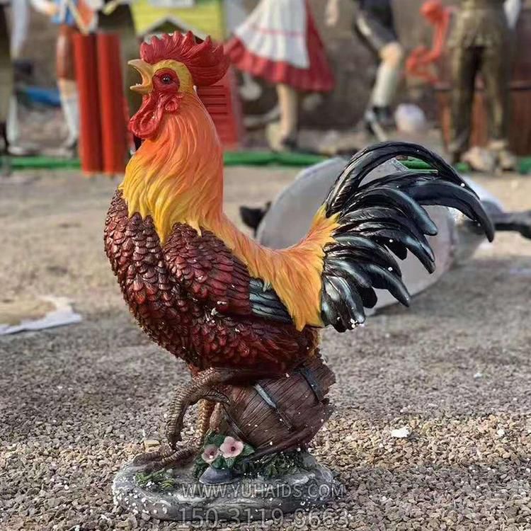 玻璃钢仿真动物家禽公鸡博鱼网页版
