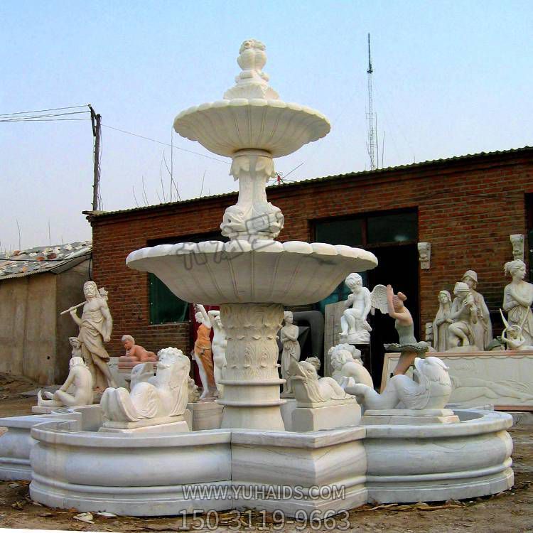 别墅小区 欧式石雕喷泉 石雕大型喷泉 水钵博鱼网页版