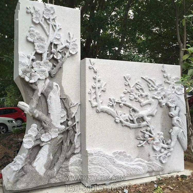 园林庭院浮雕树大理石石雕影壁壁画博鱼网页版