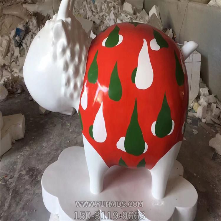 景区公园摆放玻璃钢彩绘羊动物博鱼网页版造型