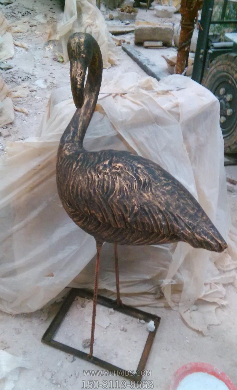 公园不锈钢喷漆切割火烈鸟博鱼网页版