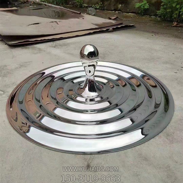 不锈钢镜面水浪花，大型房地产金属景观博鱼网页版