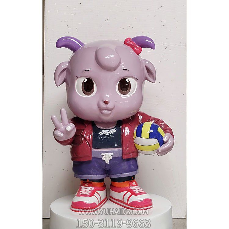 玻璃钢卡通户外园林玻璃钢小牛博鱼网页版摆件