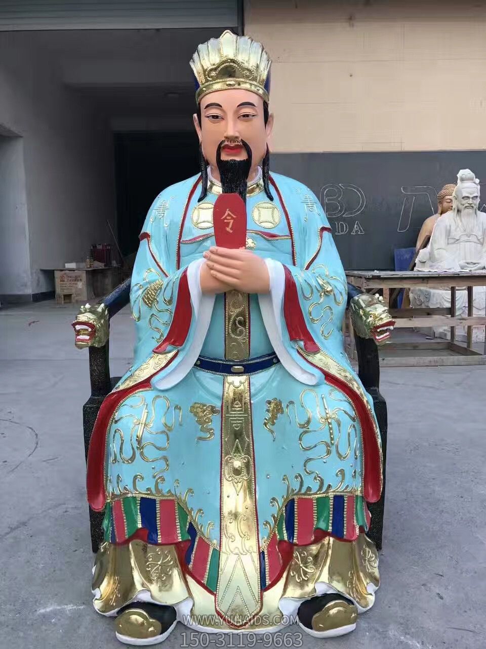 户外景区玻璃钢树脂神佛供奉三官博鱼网页版