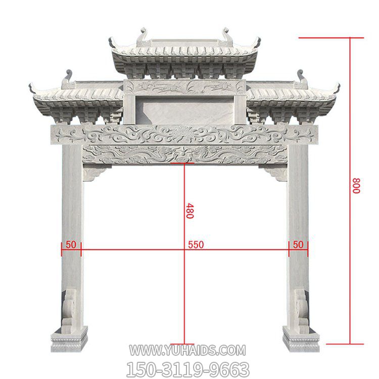 大理石石雕景观牌坊博鱼网页版