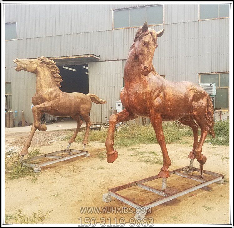 园林广场玻璃钢仿铜马博鱼网页版