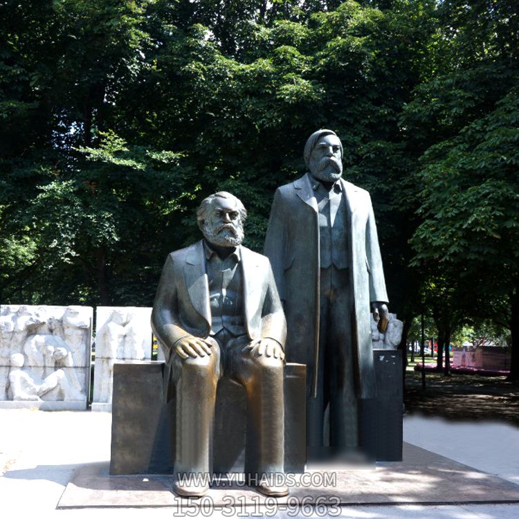 世界著名政治家马克思与恩格斯铜雕园林户外景观马克思博鱼网页版 世界著名政治家马克思与恩格斯铜雕园林户外景观马克思博鱼网页版