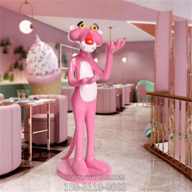 别墅创意彩绘粉红豹美陈博鱼网页版