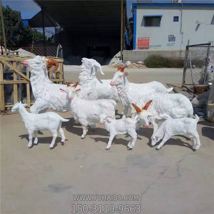 玻璃钢仿真户外园林山羊博鱼网页版