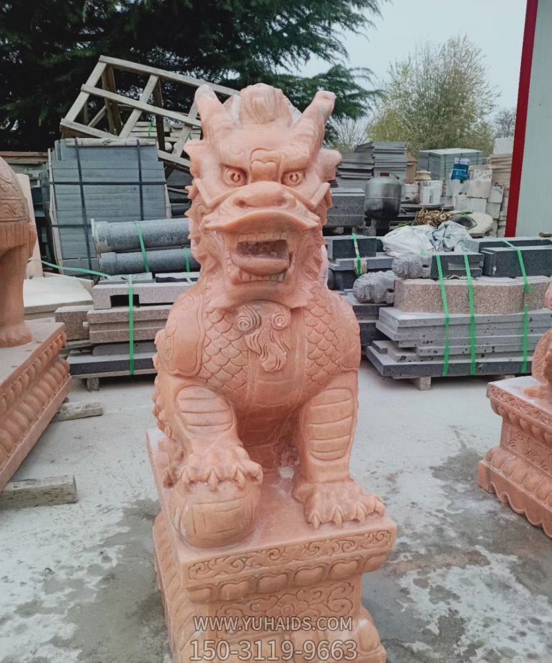 黄蜡石石雕园林景观神兽麒麟博鱼网页版