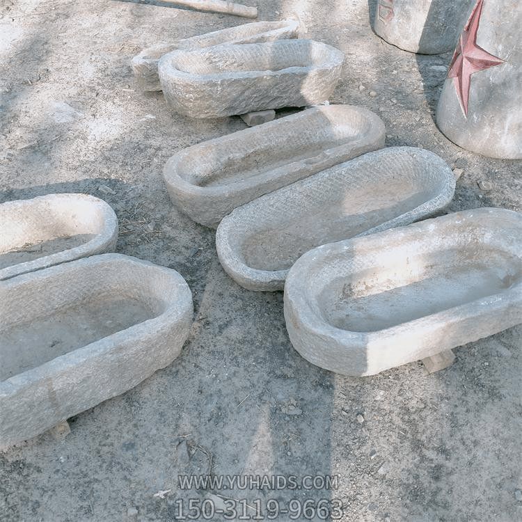 仿古做旧圆形老石槽博鱼网页版