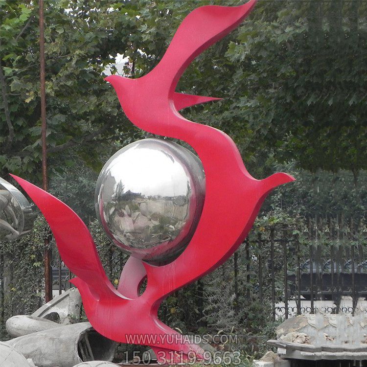 园林景观户外不锈钢抽象鸽子博鱼网页版