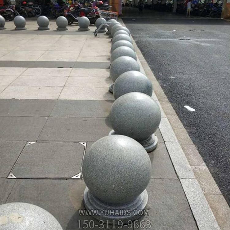 大理石花岗岩路障石球摆件小区学校门口石球博鱼网页版